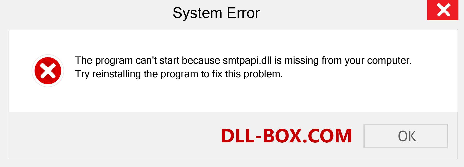  smtpapi.dll file is missing?. Download for Windows 7, 8, 10 - Fix  smtpapi dll Missing Error on Windows, photos, images